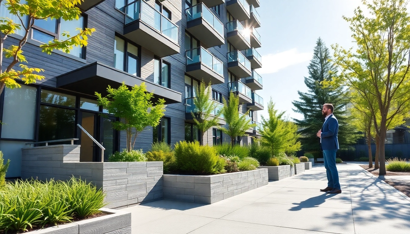 Professional rental property management team inspecting Vancouver residential complex for optimal maintenance and tenant satisfaction.