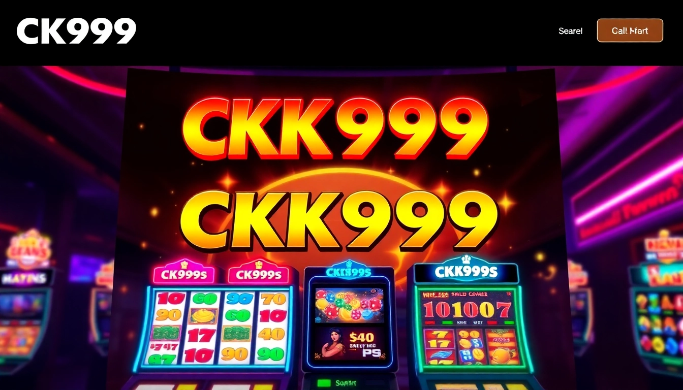 Engaging CK999 game on a sleek online casino platform with colorful graphics and vibrant neon lighting for casino enthusiasts.