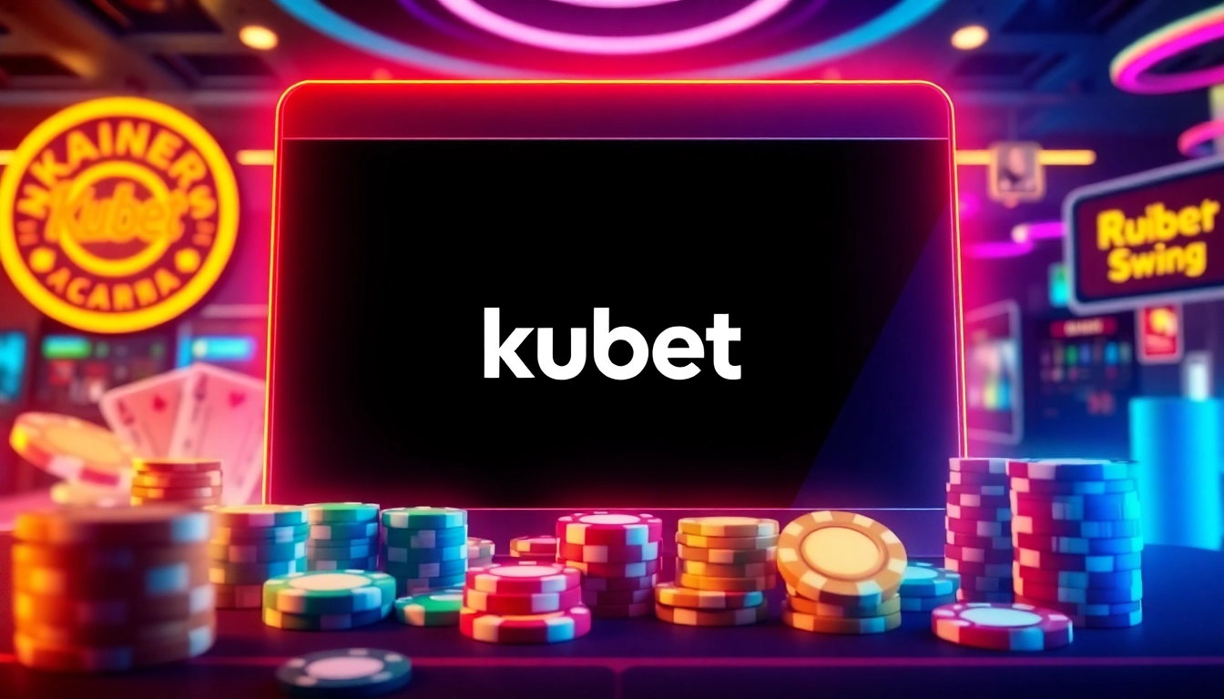 Kubet online casino interface with vibrant graphics and betting elements, showcasing modern digital gaming.