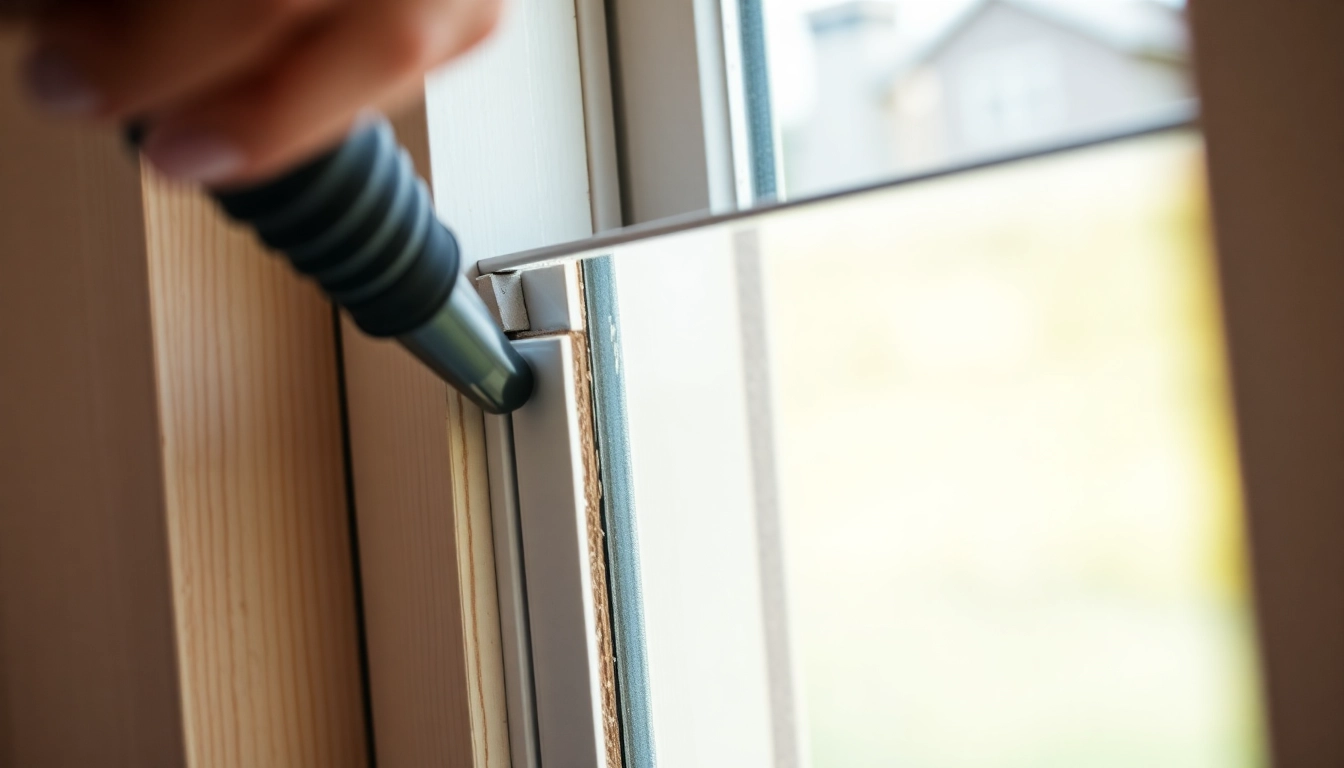 Optimal Sash window insulation with a draft-proof seal being installed on a traditional sash window to improve energy efficiency.