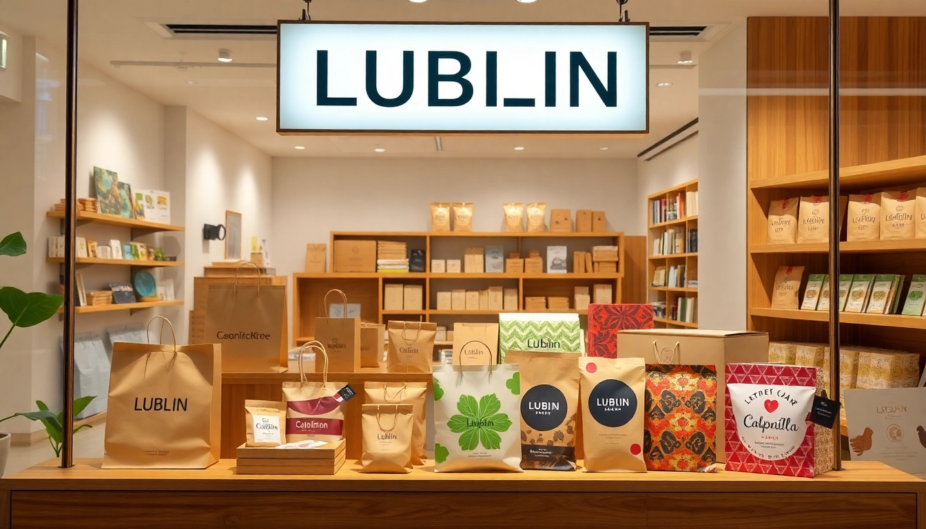 High-quality torebki papierowe Lublin presented in a stylish setting, highlighting durability, customization options, and eco-friendly materials for retail and catering uses.