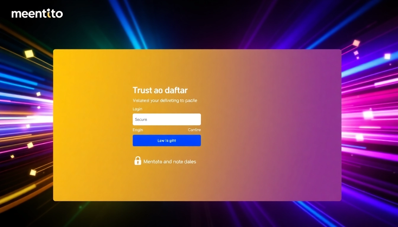 Mentoto daftar: showcasing secure login on a modern, trusted online togel platform for 2025.