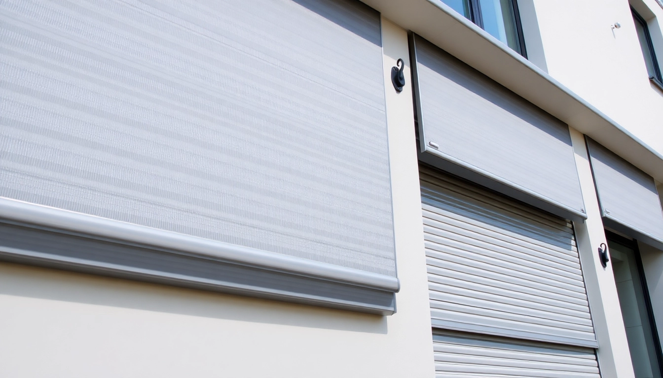 High-quality rolety zewnętrzne bydgoszcz on modern home facade, enhancing security and energy efficiency.