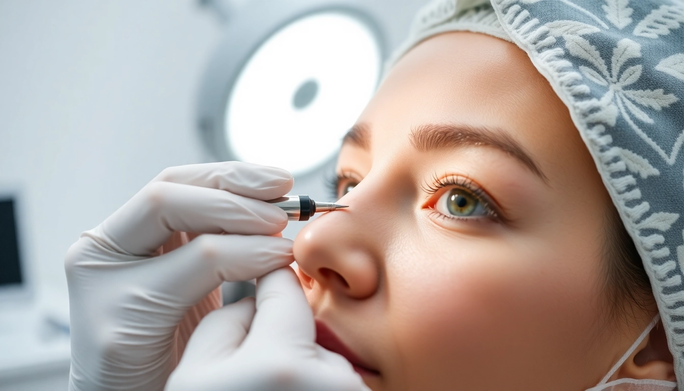 Expert surgeon performs Oberlidstraffung Zürich to enhance eye appearance with care and precision.