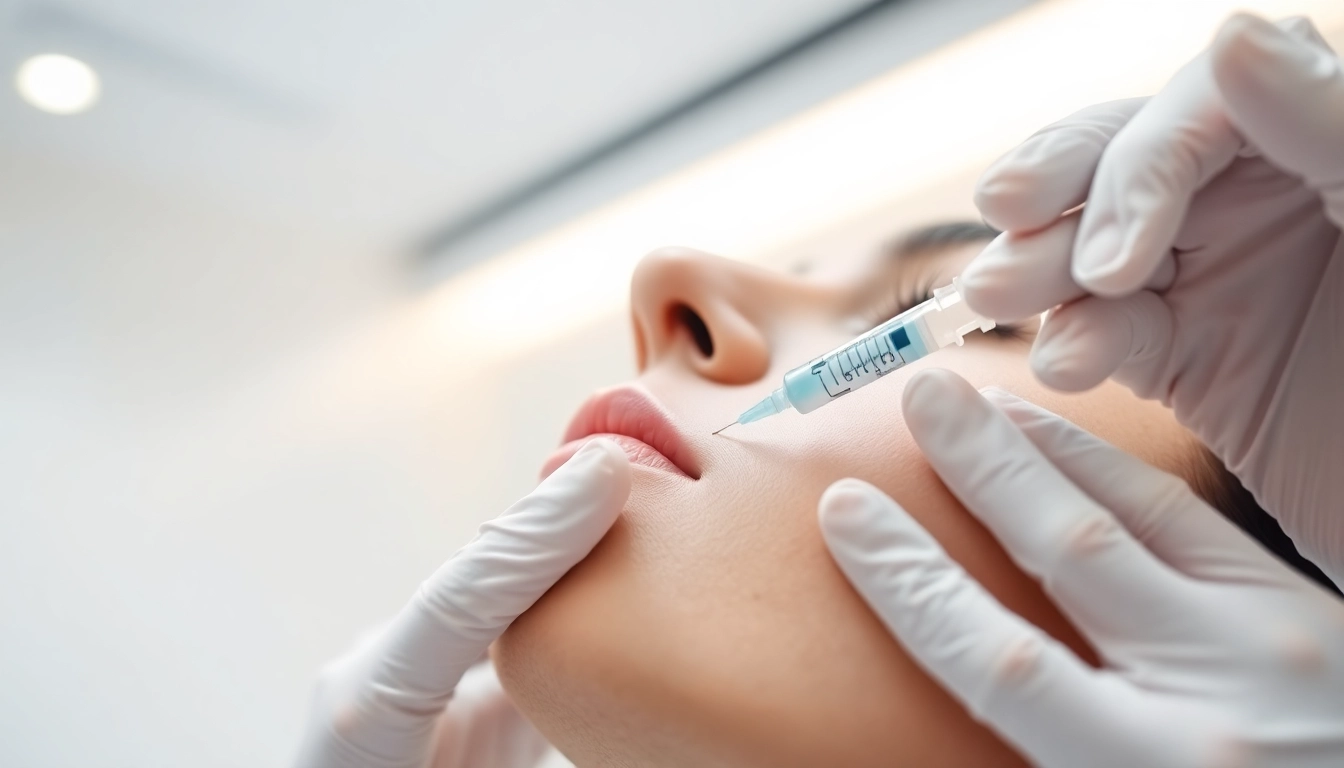 Professional injection procedure for Fettwegspritze Zürich demonstrating safe, precise treatments for localized fat reduction in a clinical setting.