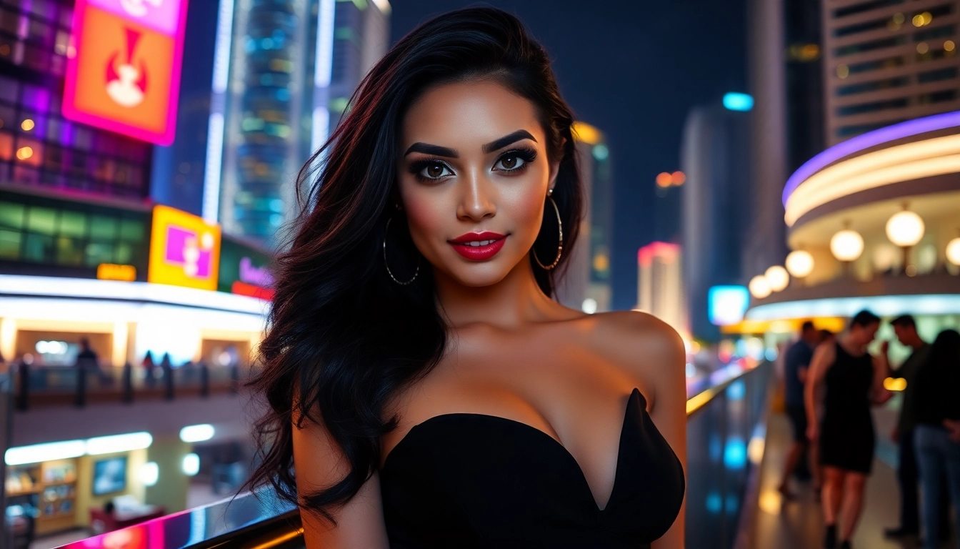 Portrait of a refined KL escort girl exuding elegance during evening in Kuala Lumpur, highlighting charm and style.