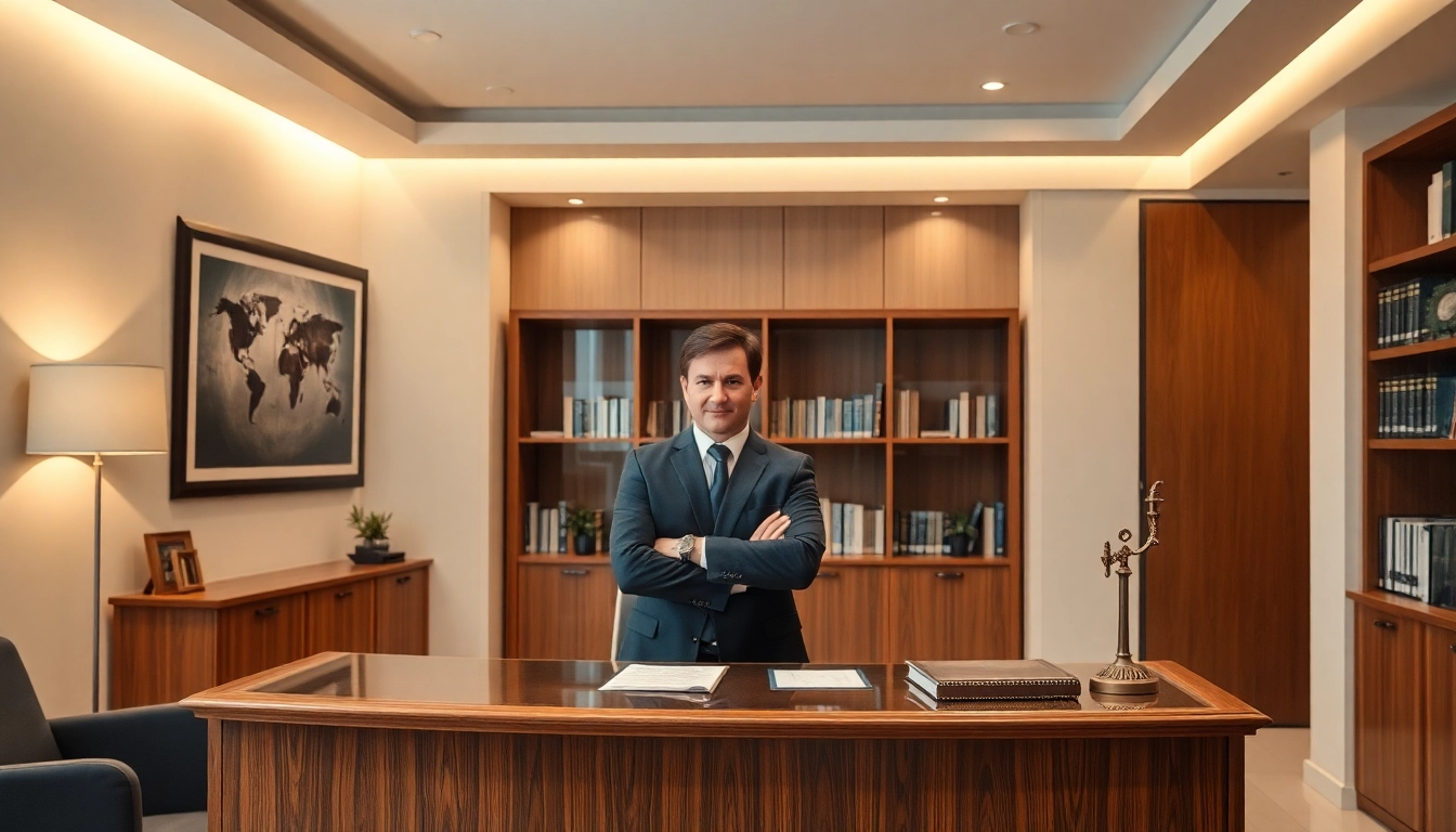 Avocat timisoara providing expert legal advice in a professional office setting, demonstrating trustworthiness and experience.