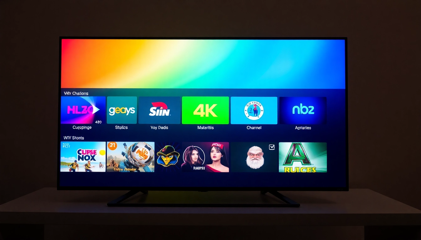 Optimized atlas pro iptv interface showcasing 4K streaming channels on a smart device for seamless entertainment.