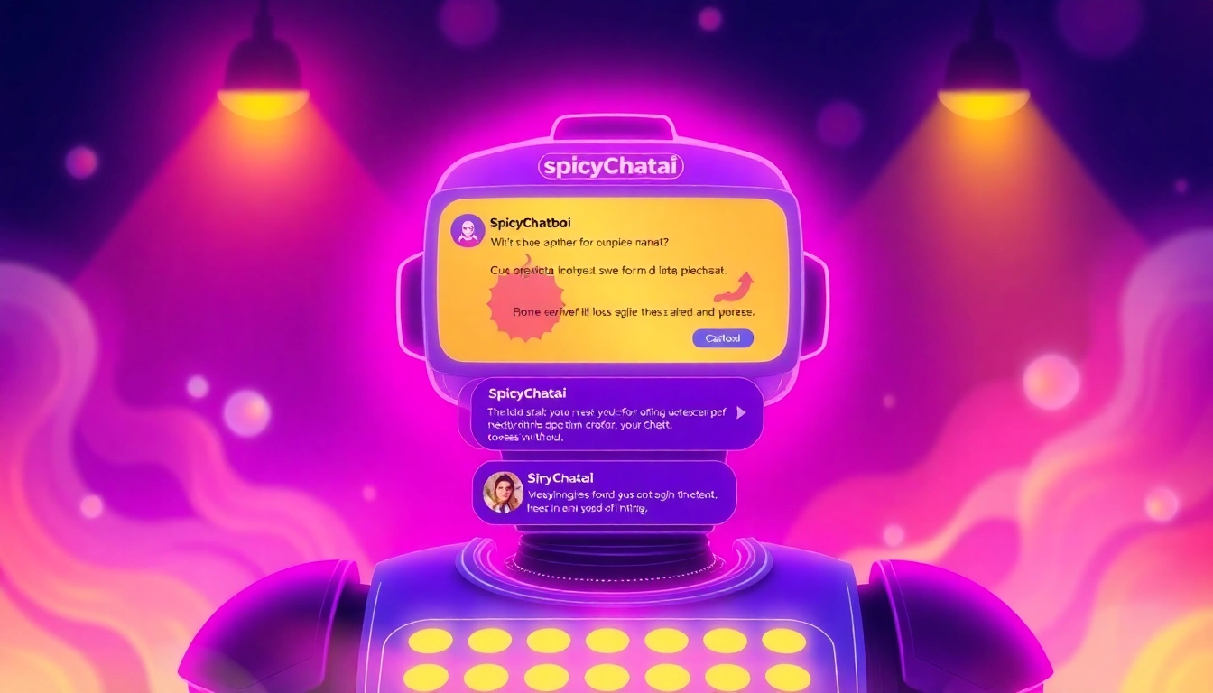 Engaging spicychatai interface with human-like avatars and vibrant visuals for immersive online conversations