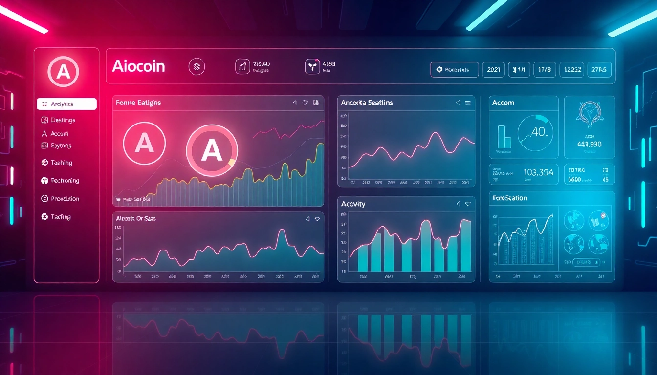 Professional analyzing aicoin market data using sophisticated digital tools for investment insights