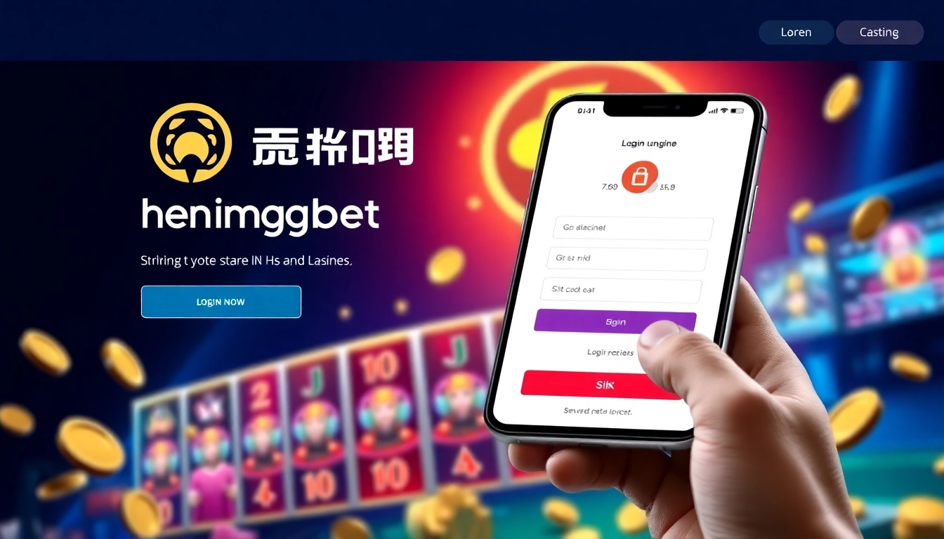 Hengongbet online casino platform with vibrant graphics and secure login features for Malaysia
